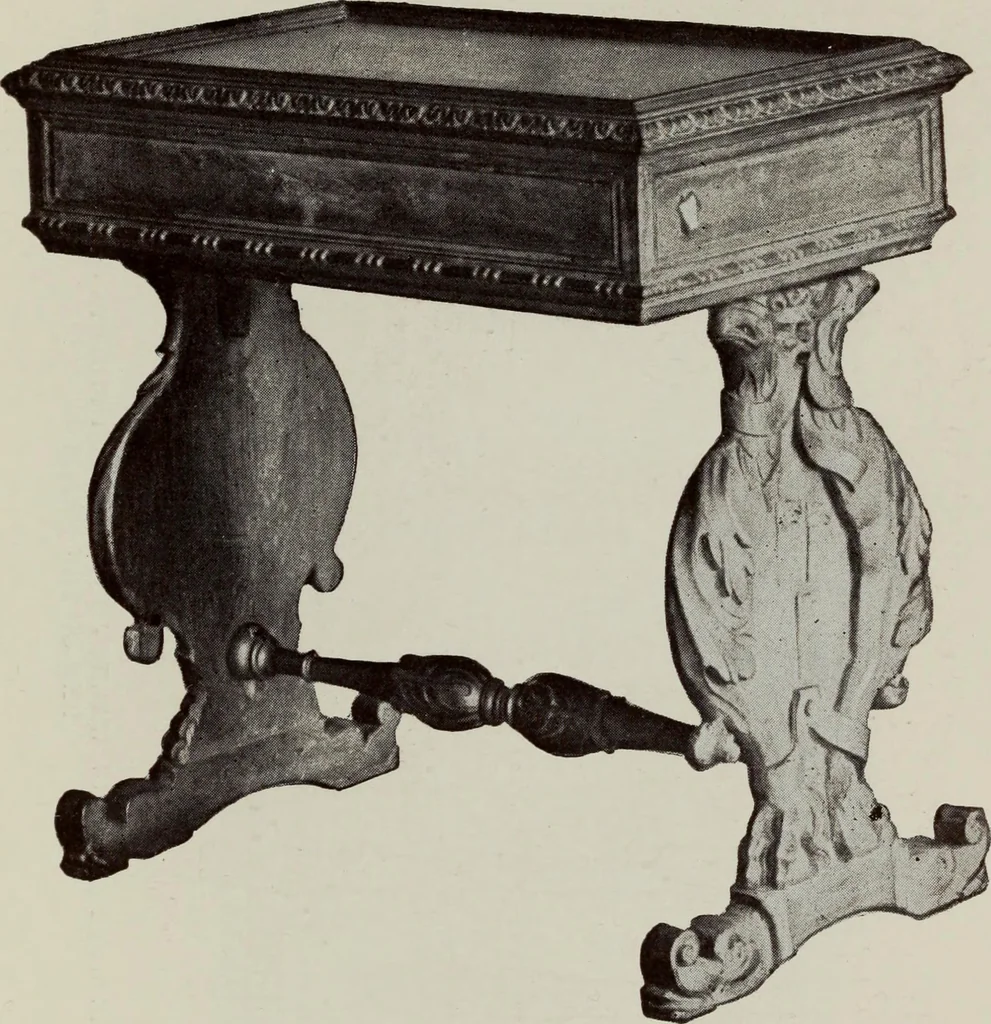 An illustration from French furniture in the middle ages and under Louis XIII, 1900, leaf 197