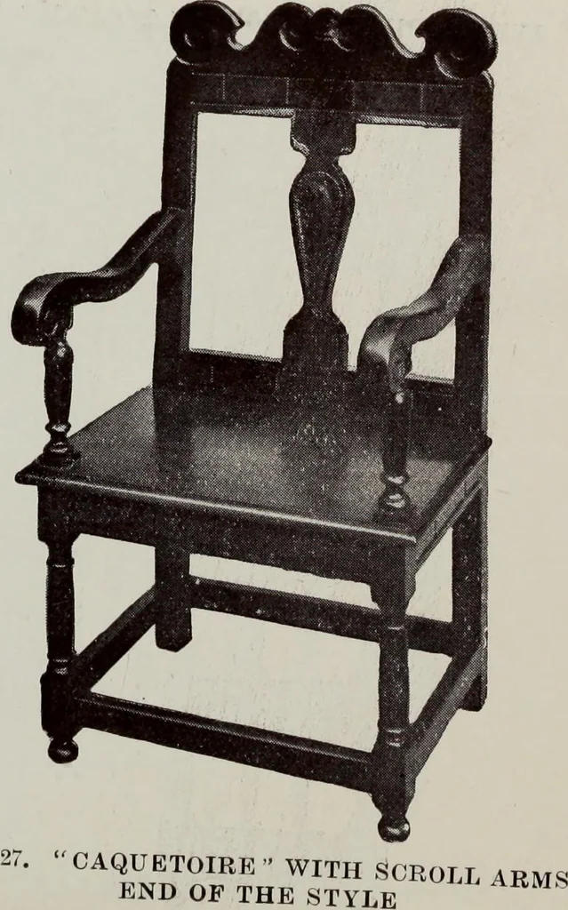 An illustration from French furniture in the middle ages and under Louis XIII, 1900, leaf 202