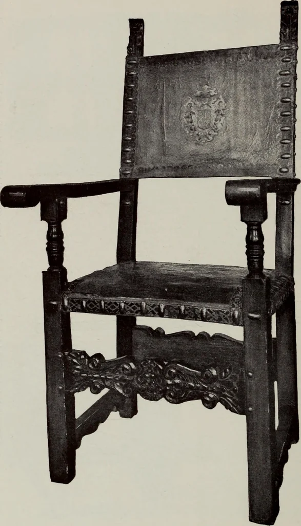 An illustration from French furniture in the middle ages and under Louis XIII, 1900, leaf 204