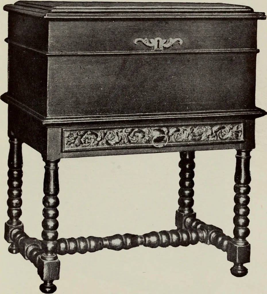 An illustration from French furniture in the middle ages and under Louis XIII, 1900, leaf 205