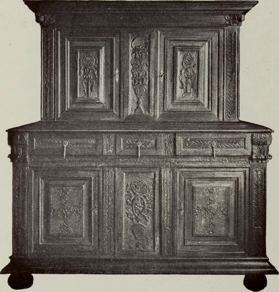 An illustration from French furniture in the middle ages and under Louis XIII, 1900, leaf 210