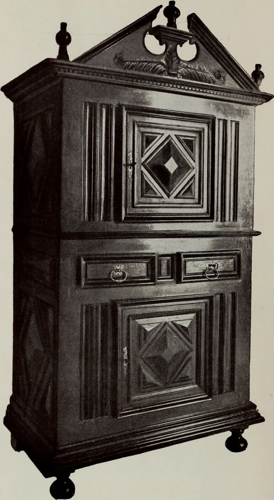 An illustration from French furniture in the middle ages and under Louis XIII, 1900, leaf 216