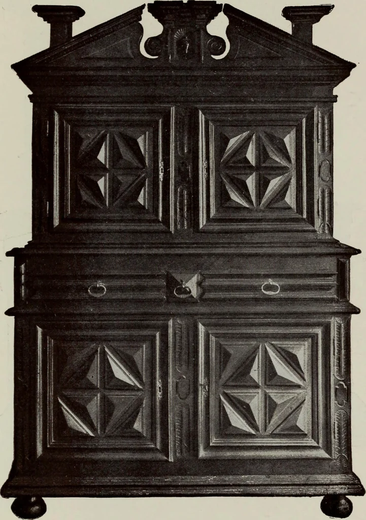 An illustration from French furniture in the middle ages and under Louis XIII, 1900, leaf 217