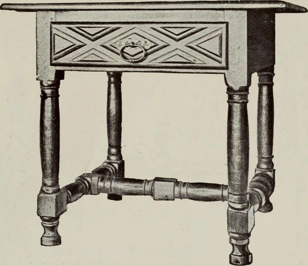 An illustration from French furniture in the middle ages and under Louis XIII, 1900, leaf 229