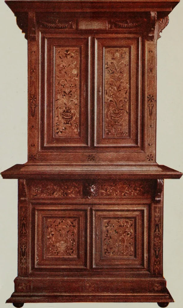 An illustration from French furniture in the middle ages and under Louis XIII, 1900, leaf 6