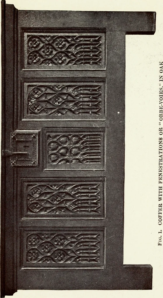 An illustration from French furniture in the middle ages and under Louis XIII, 1900, leaf 177