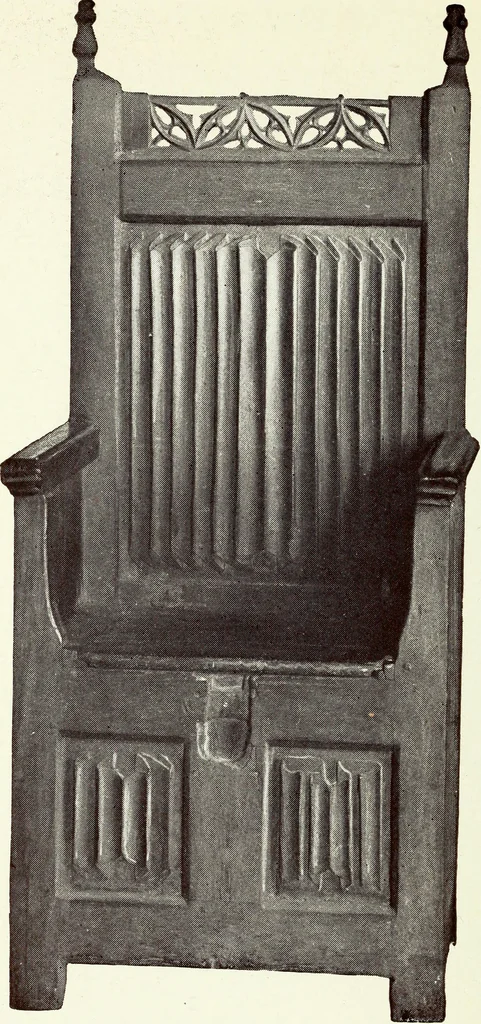An illustration from French furniture in the middle ages and under Louis XIII, 1900, leaf 180
