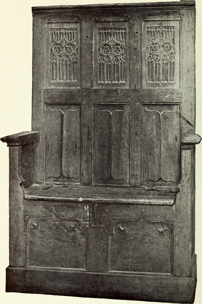 An illustration from French furniture in the middle ages and under Louis XIII, 1900, leaf 182
