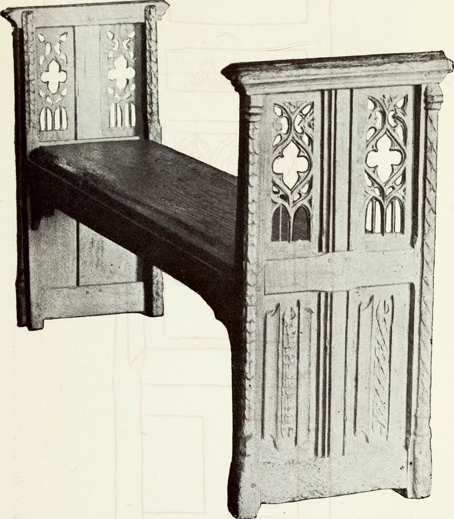 An illustration from French furniture in the middle ages and under Louis XIII, 1900, leaf 183