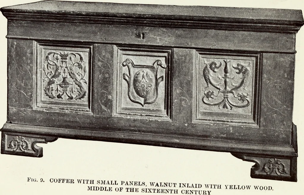 An illustration from French furniture in the middle ages and under Louis XIII, 1900, leaf 185