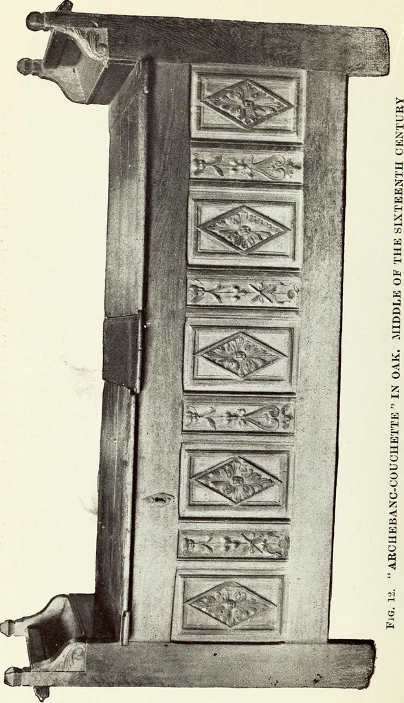 An illustration from French furniture in the middle ages and under Louis XIII, 1900, leaf 188
