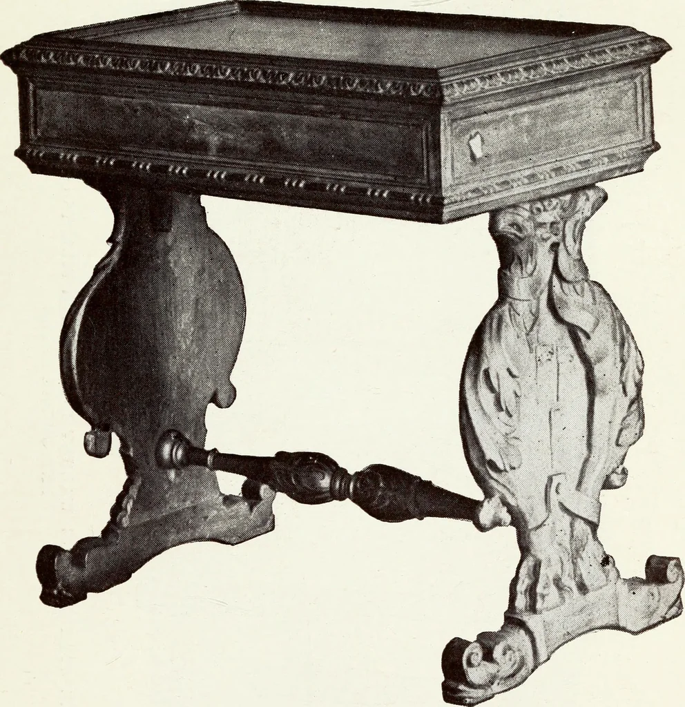 An illustration from French furniture in the middle ages and under Louis XIII, 1900, leaf 195