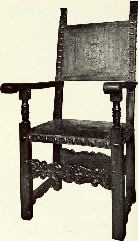 An illustration from French furniture in the middle ages and under Louis XIII, 1900, leaf 202
