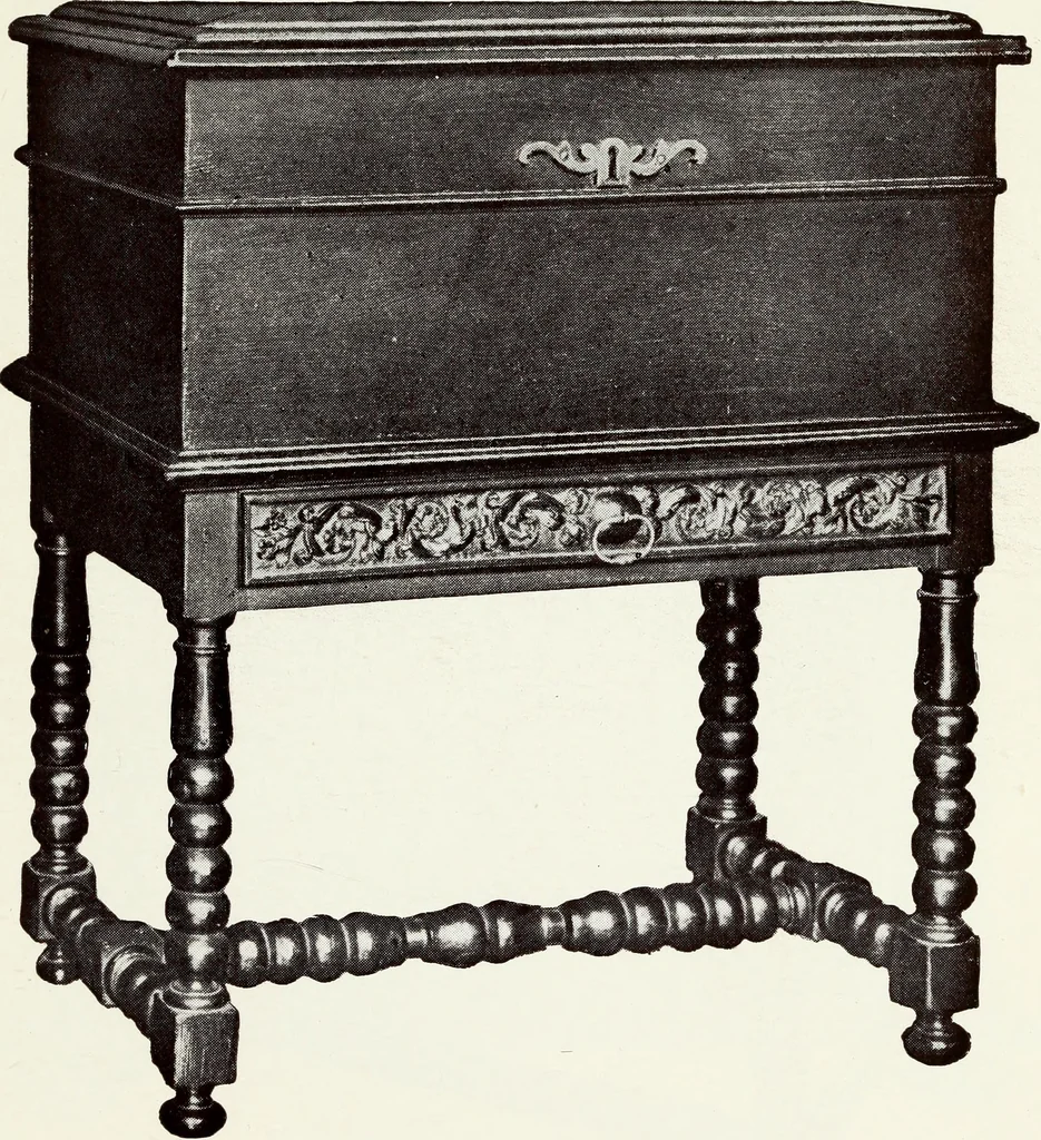 An illustration from French furniture in the middle ages and under Louis XIII, 1900, leaf 203