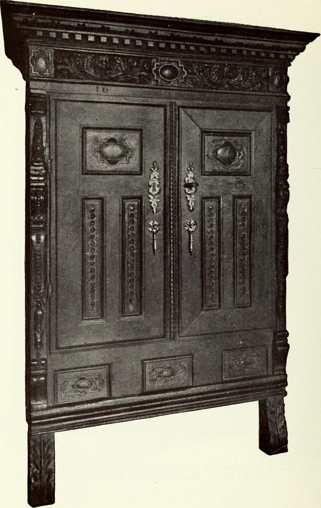 An illustration from French furniture in the middle ages and under Louis XIII, 1900, leaf 206