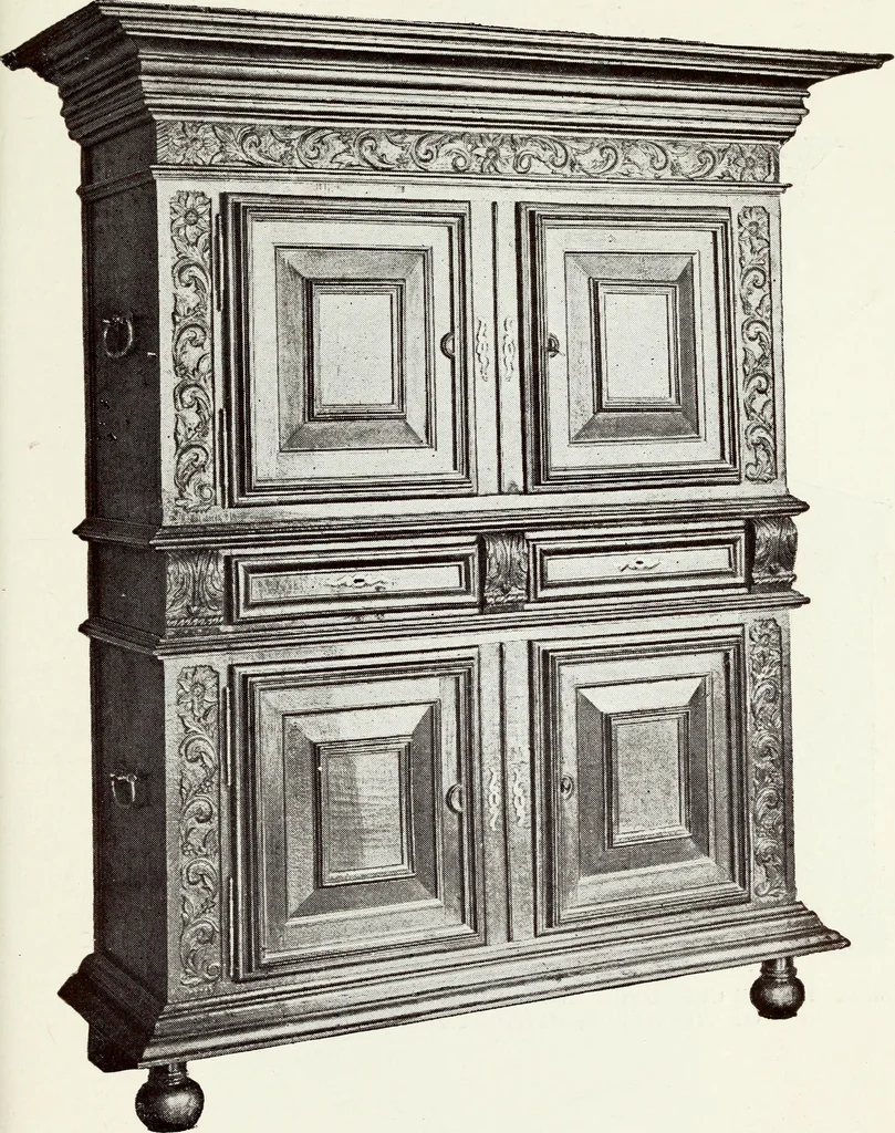 An illustration from French furniture in the middle ages and under Louis XIII, 1900, leaf 207