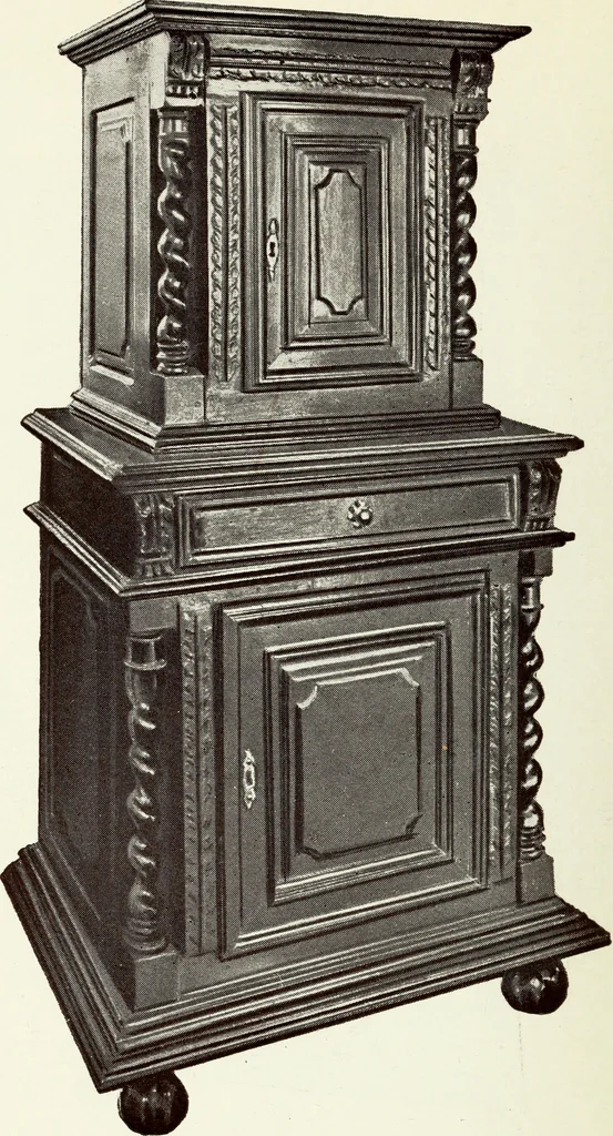 An illustration from French furniture in the middle ages and under Louis XIII, 1900, leaf 210