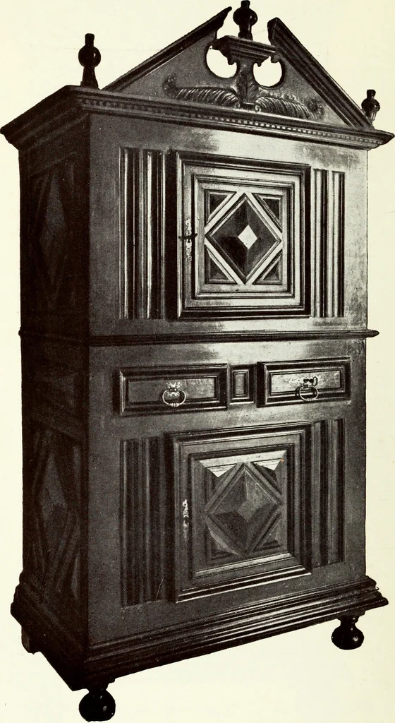 An illustration from French furniture in the middle ages and under Louis XIII, 1900, leaf 214