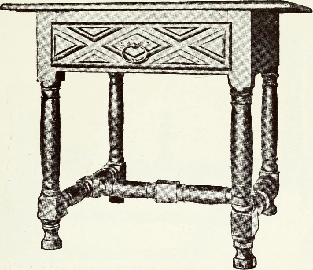 An illustration from French furniture in the middle ages and under Louis XIII, 1900, leaf 227