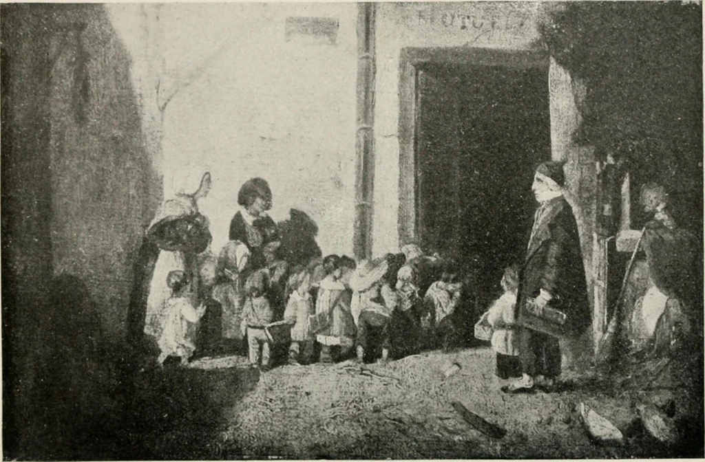 An illustration from French pictures and their painters, 1922, leaf 176