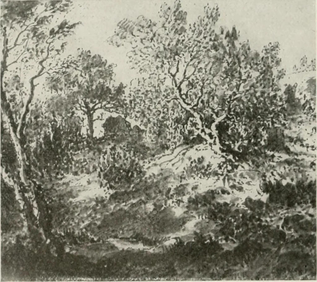 An illustration from French pictures and their painters, 1922, leaf 242