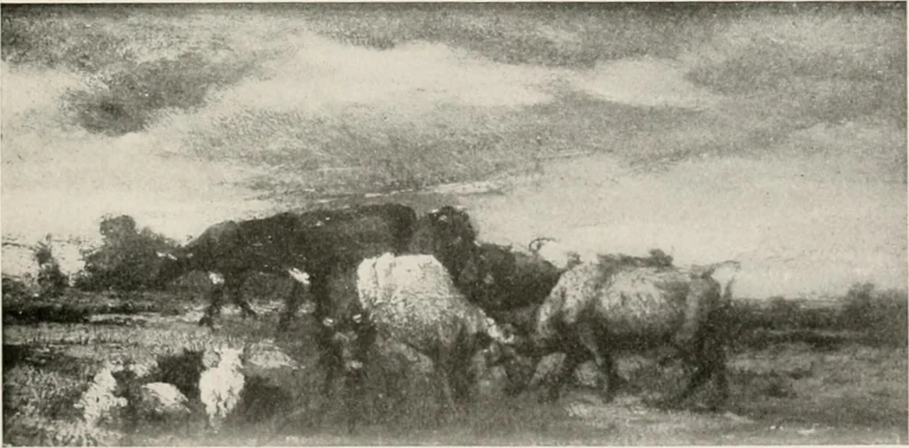 An illustration from French pictures and their painters, 1922, leaf 265