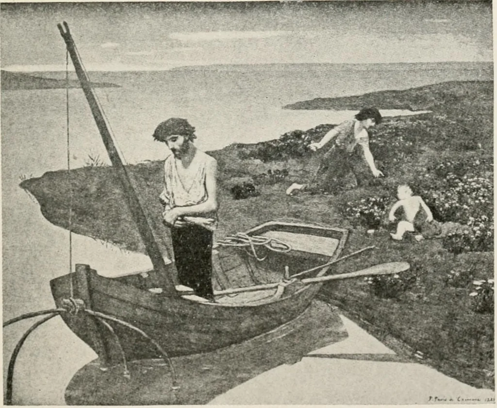 An illustration from French pictures and their painters, 1922, leaf 341