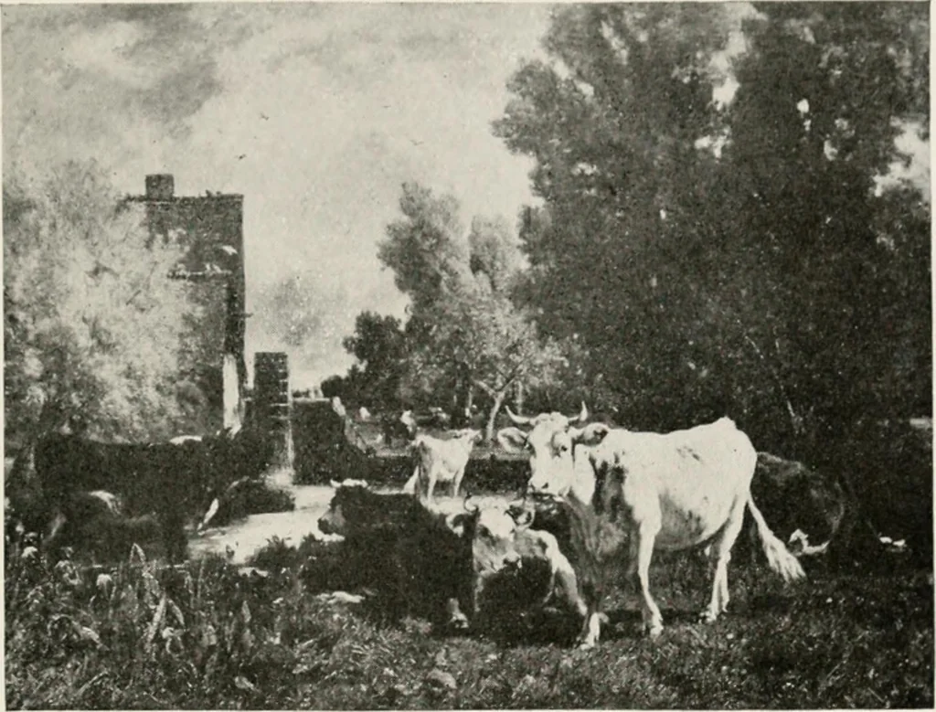 An illustration from French pictures and their painters, 1922, leaf 369