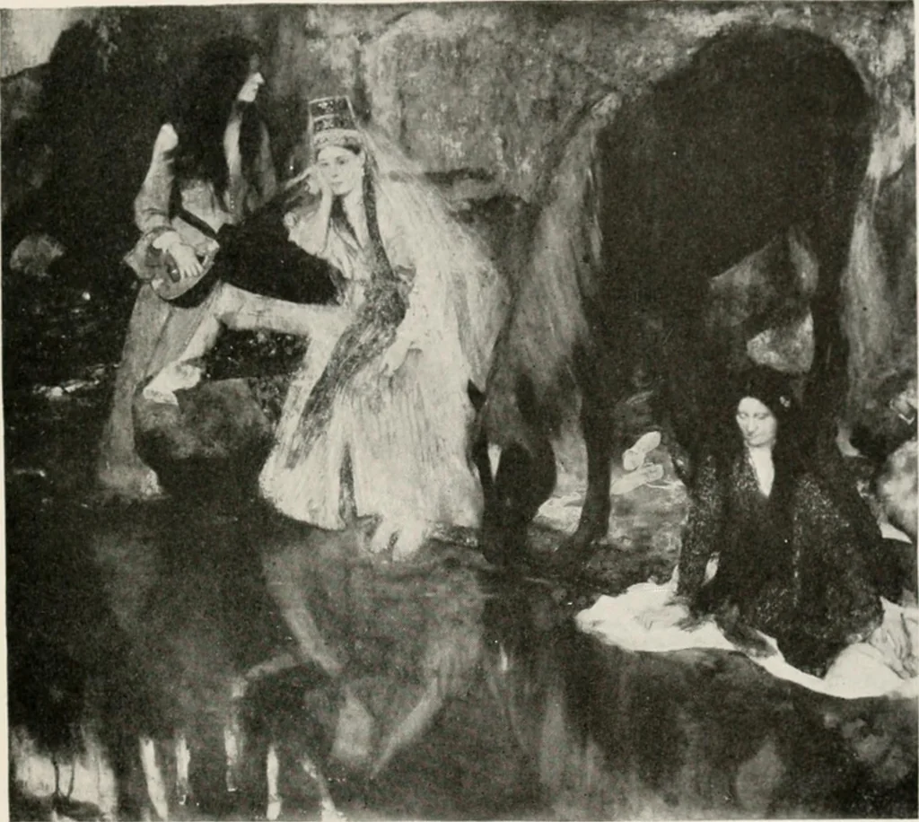 An illustration from French pictures and their painters, 1922, leaf 409