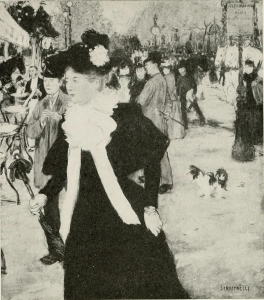 An illustration from French pictures and their painters, 1922, leaf 496