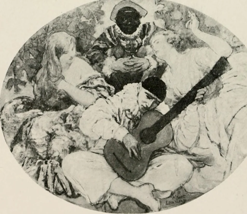 An illustration from French pictures and their painters, 1922, leaf 526