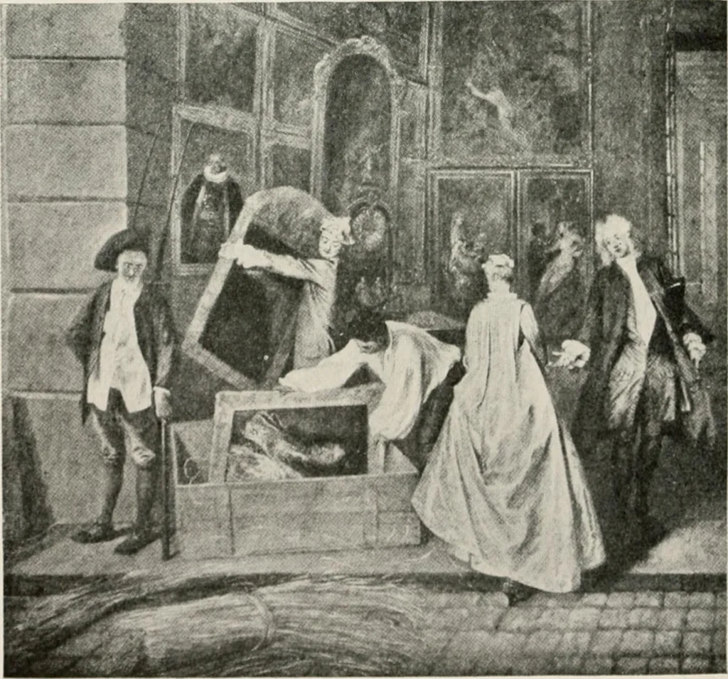An illustration from French pictures and their painters, 1922, leaf 66