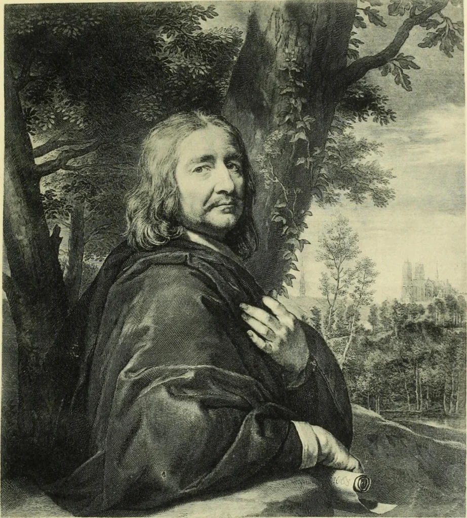 An illustration from French portrait engraving of the XVIIth and XVIIIth centuries, 1910, leaf 141