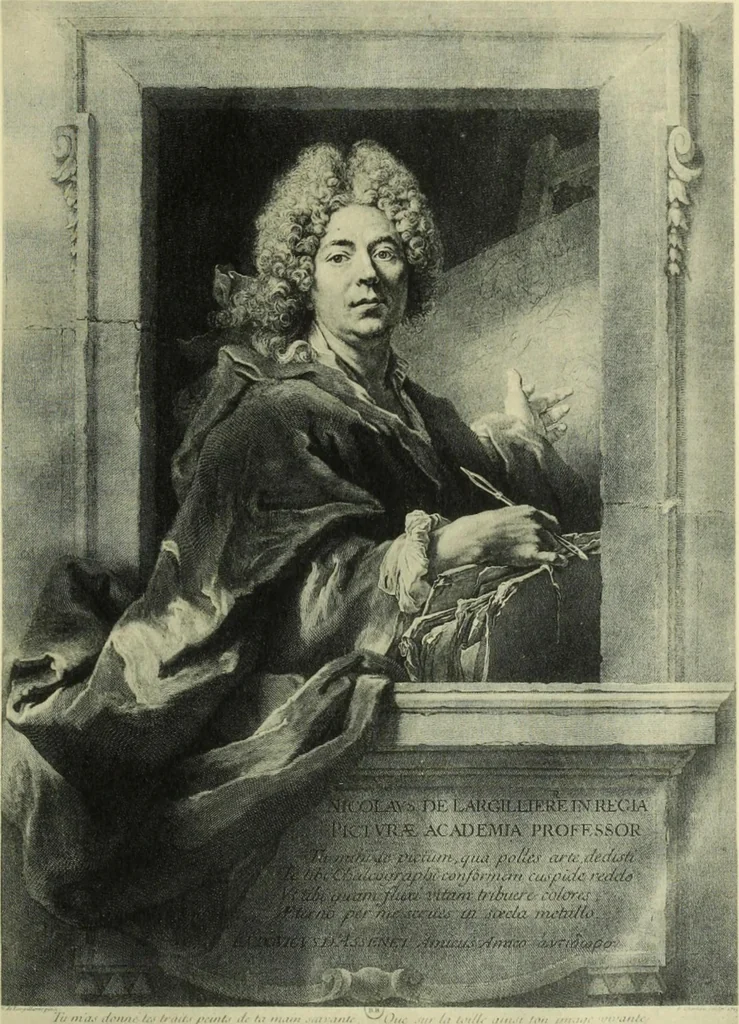 An illustration from French portrait engraving of the XVIIth and XVIIIth centuries, 1910, leaf 177