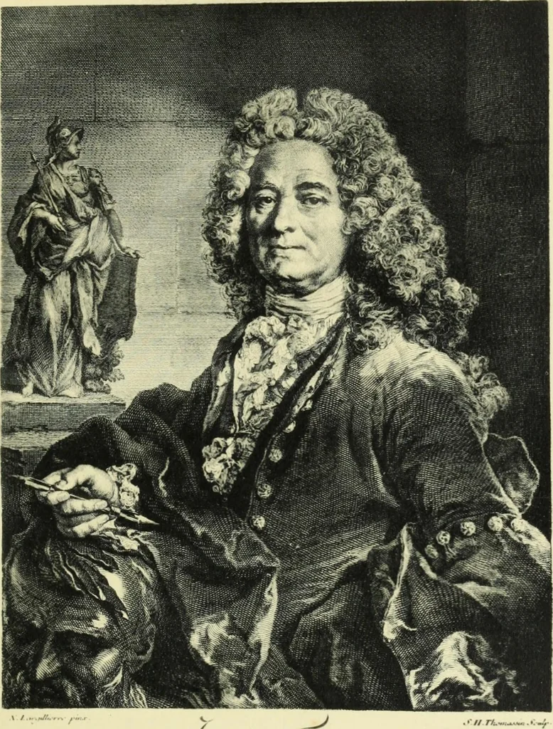 An illustration from French portrait engraving of the XVIIth and XVIIIth centuries, 1910, leaf 193