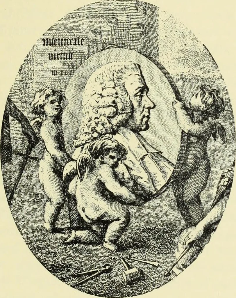 An illustration from French portrait engraving of the XVIIth and XVIIIth centuries, 1910, leaf 293