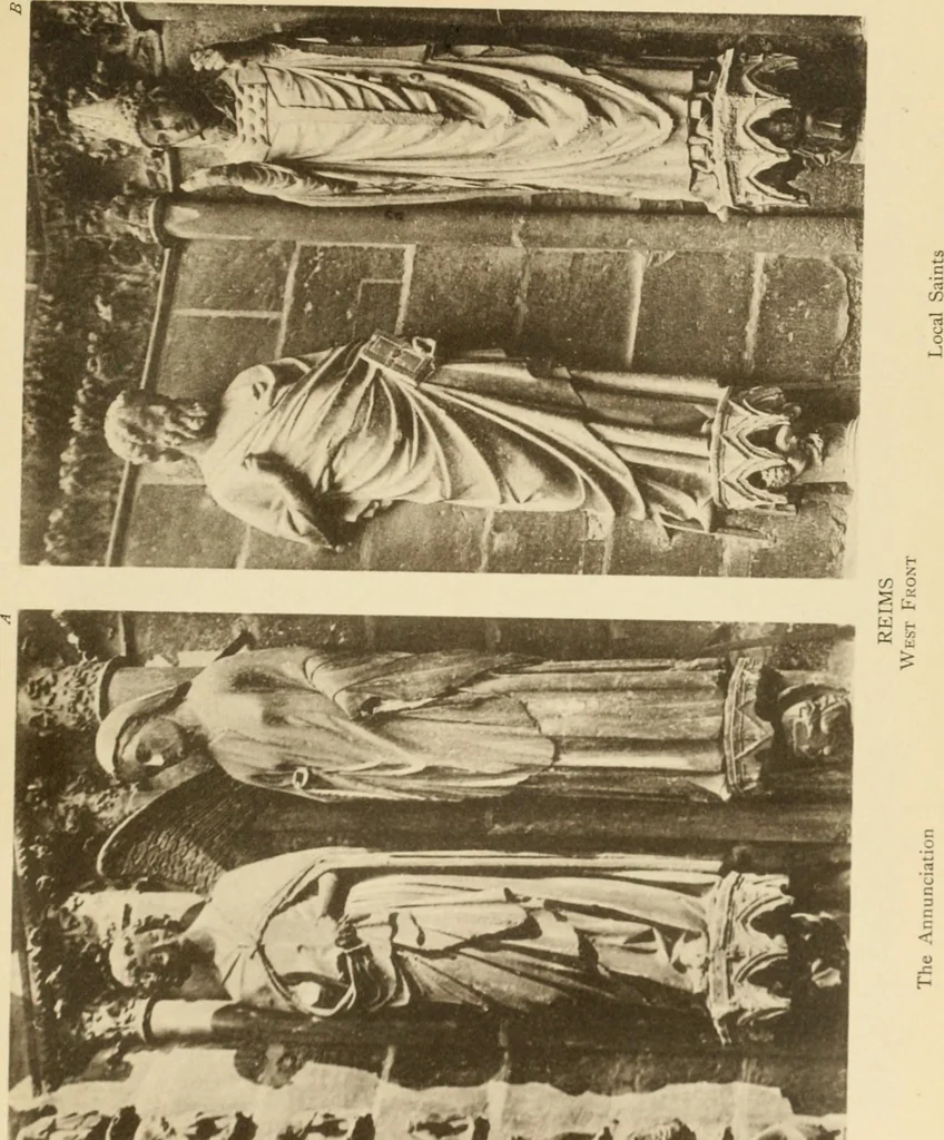 An illustration from French sculpture of the thirteenth century: seventy-eight examples of masterpieces of medieval art illustrating the works at Reims and showing their place in the history of sculpture, 1915, leaf 102