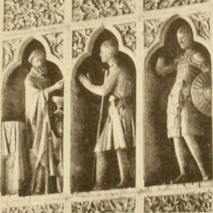 An illustration from French sculpture of the thirteenth century: seventy-eight examples of masterpieces of medieval art illustrating the works at Reims and showing their place in the history of sculpture, 1915, leaf 104