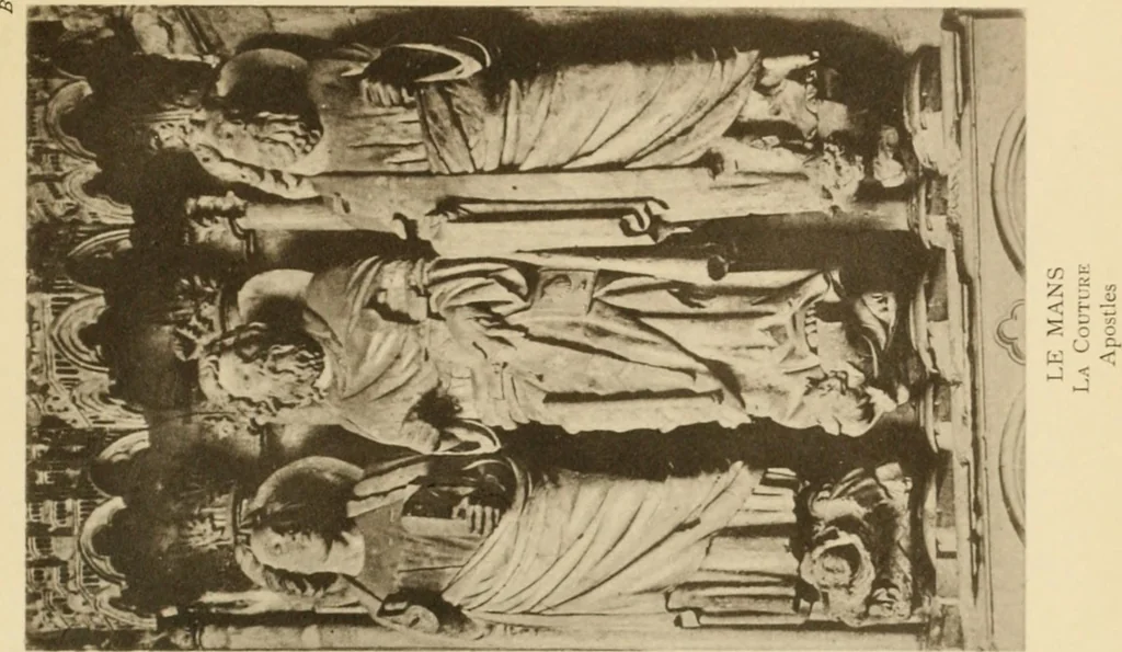 An illustration from French sculpture of the thirteenth century: seventy-eight examples of masterpieces of medieval art illustrating the works at Reims and showing their place in the history of sculpture, 1915, leaf 110