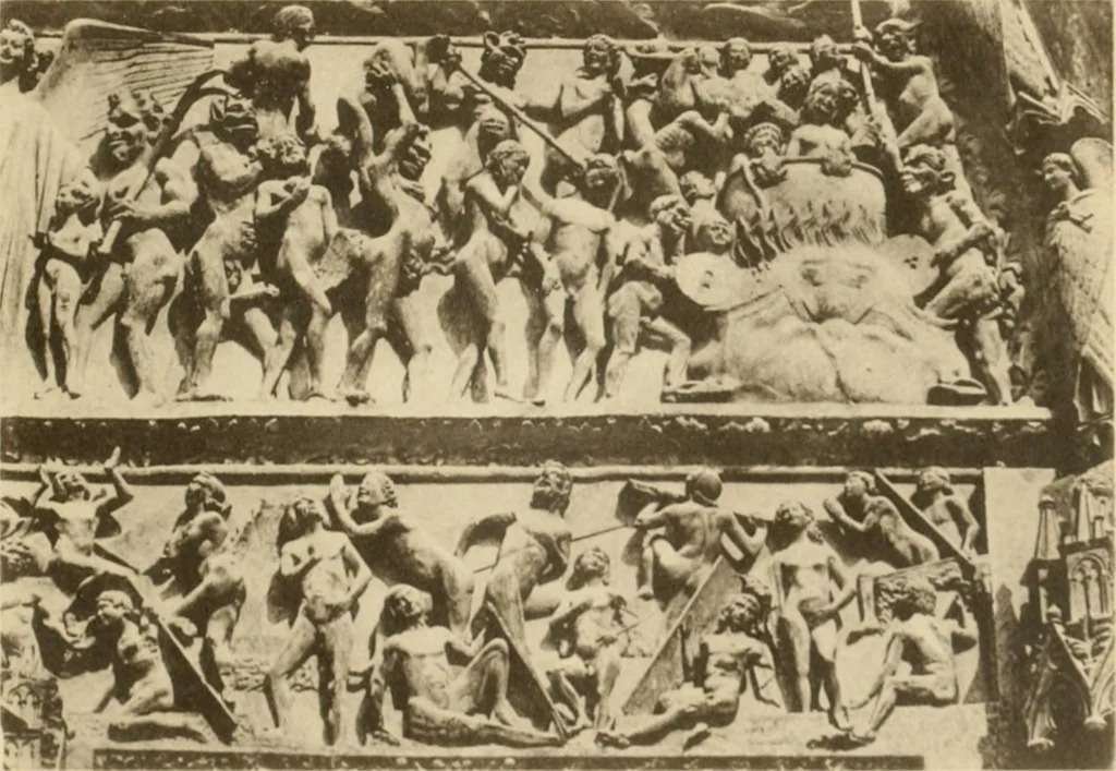 An illustration from French sculpture of the thirteenth century: seventy-eight examples of masterpieces of medieval art illustrating the works at Reims and showing their place in the history of sculpture, 1915, leaf 114
