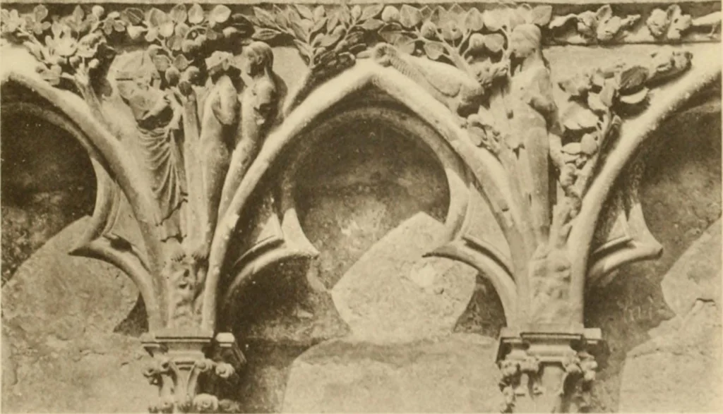 An illustration from French sculpture of the thirteenth century: seventy-eight examples of masterpieces of medieval art illustrating the works at Reims and showing their place in the history of sculpture, 1915, leaf 116