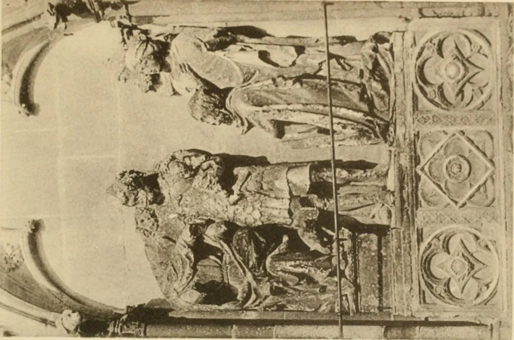 An illustration from French sculpture of the thirteenth century: seventy-eight examples of masterpieces of medieval art illustrating the works at Reims and showing their place in the history of sculpture, 1915, leaf 126