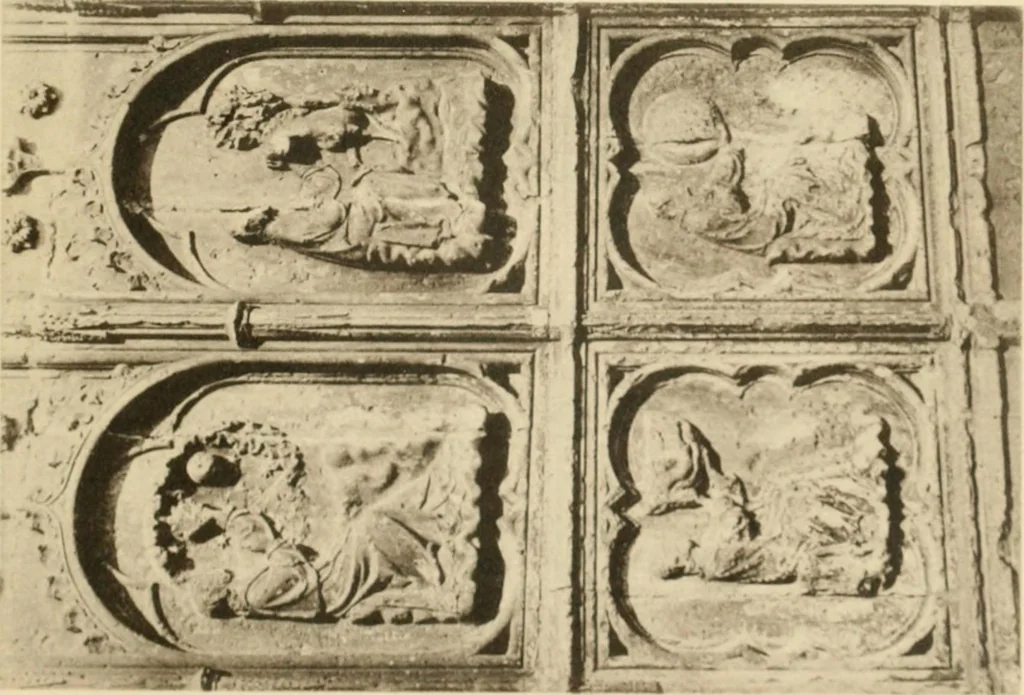 An illustration from French sculpture of the thirteenth century: seventy-eight examples of masterpieces of medieval art illustrating the works at Reims and showing their place in the history of sculpture, 1915, leaf 126