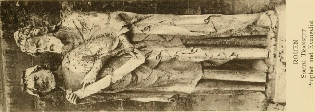 An illustration from French sculpture of the thirteenth century: seventy-eight examples of masterpieces of medieval art illustrating the works at Reims and showing their place in the history of sculpture, 1915, leaf 128