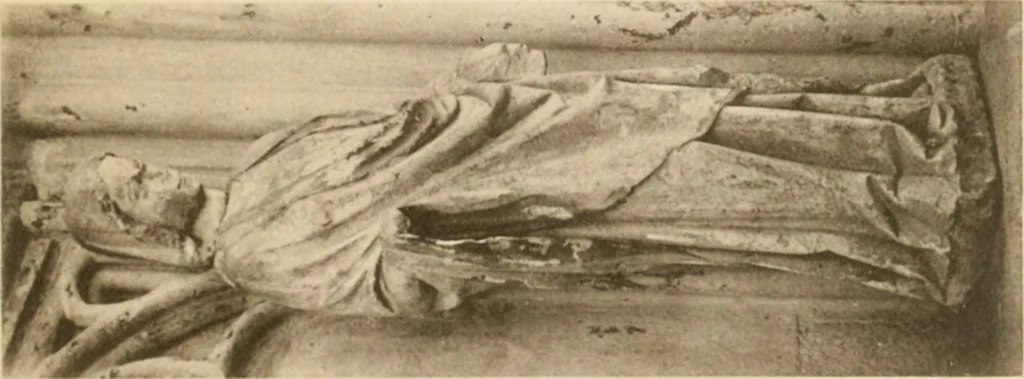 An illustration from French sculpture of the thirteenth century: seventy-eight examples of masterpieces of medieval art illustrating the works at Reims and showing their place in the history of sculpture, 1915, leaf 128