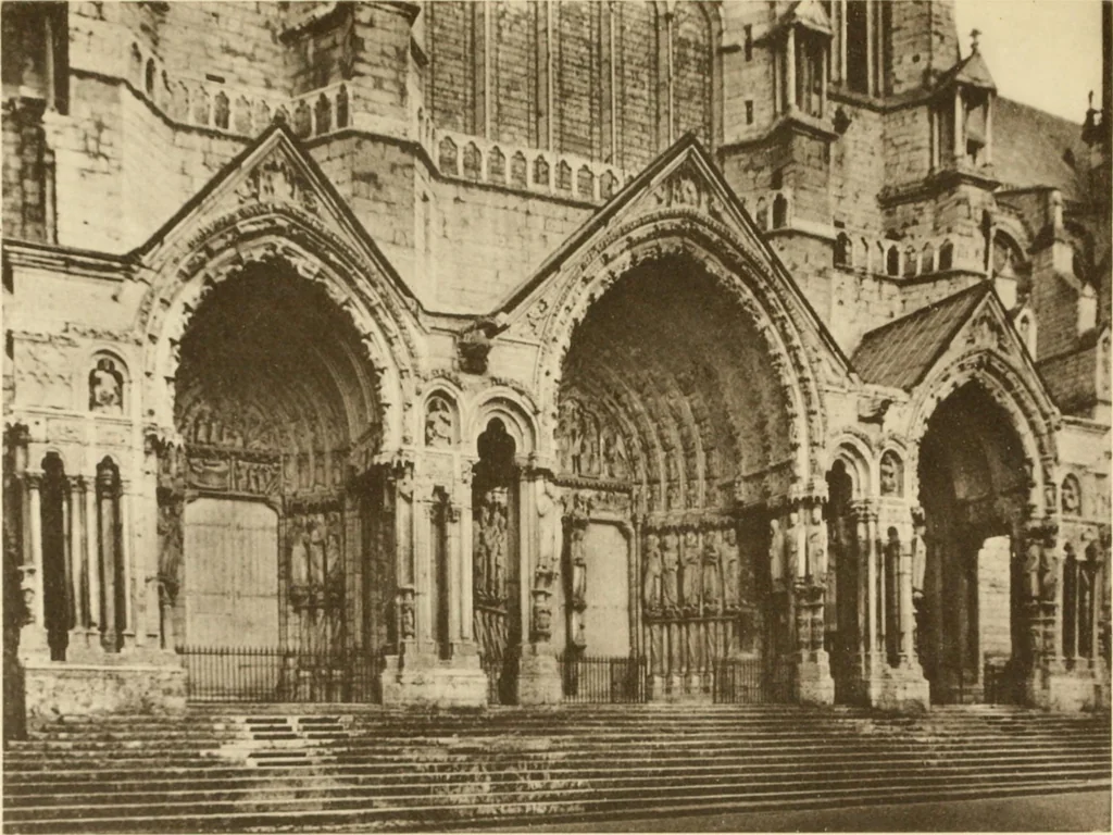 An illustration from French sculpture of the thirteenth century: seventy-eight examples of masterpieces of medieval art illustrating the works at Reims and showing their place in the history of sculpture, 1915, leaf 30