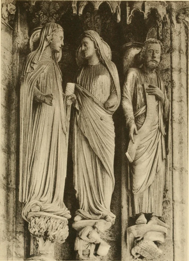 An illustration from French sculpture of the thirteenth century: seventy-eight examples of masterpieces of medieval art illustrating the works at Reims and showing their place in the history of sculpture, 1915, leaf 38