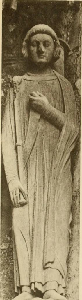 An illustration from French sculpture of the thirteenth century: seventy-eight examples of masterpieces of medieval art illustrating the works at Reims and showing their place in the history of sculpture, 1915, leaf 40
