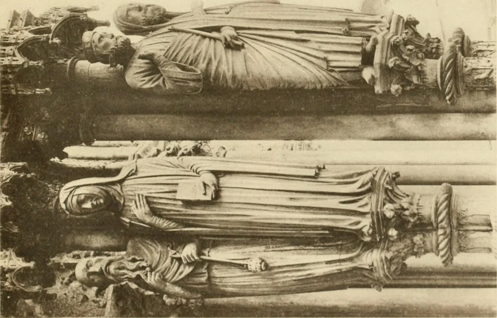 An illustration from French sculpture of the thirteenth century: seventy-eight examples of masterpieces of medieval art illustrating the works at Reims and showing their place in the history of sculpture, 1915, leaf 50