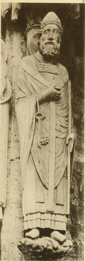An illustration from French sculpture of the thirteenth century: seventy-eight examples of masterpieces of medieval art illustrating the works at Reims and showing their place in the history of sculpture, 1915, leaf 52